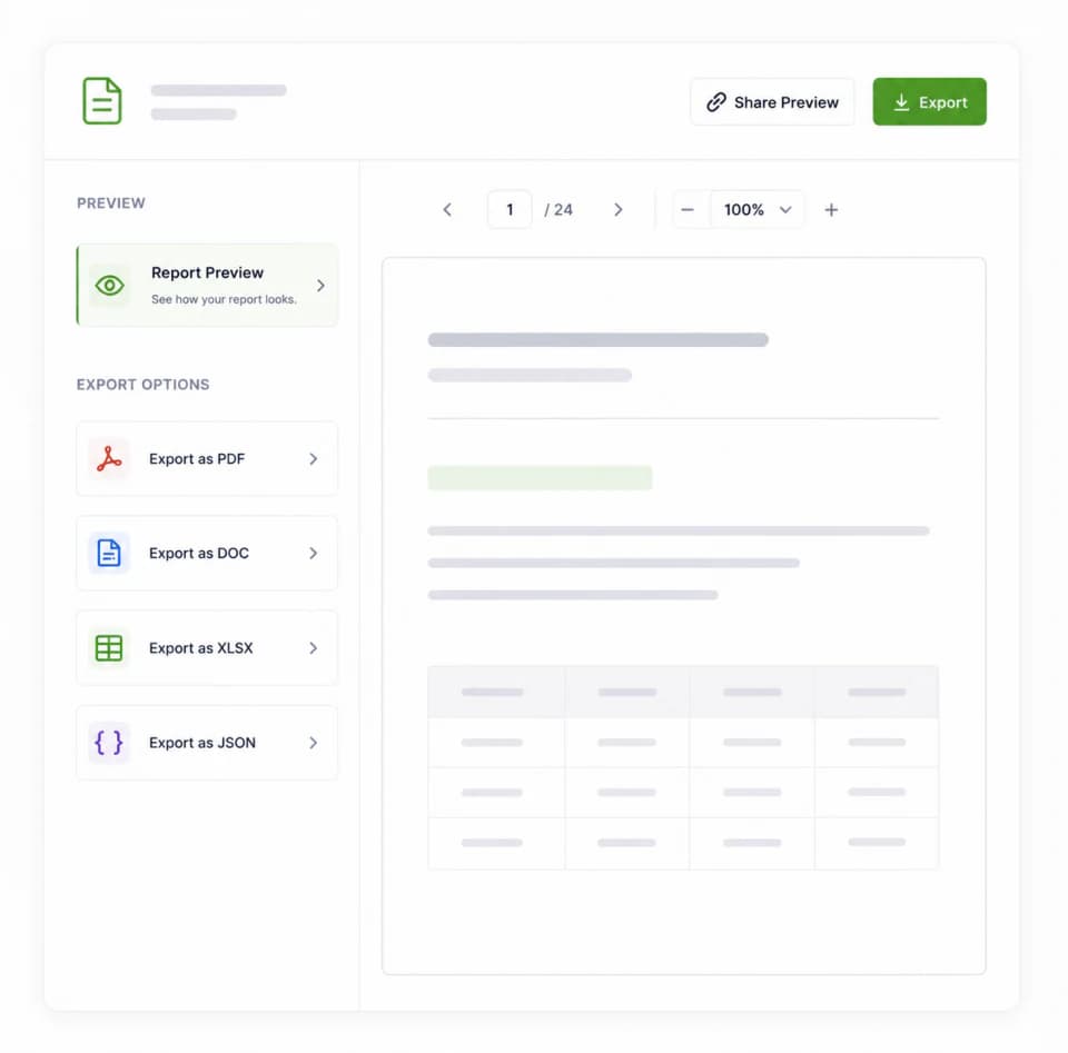 BRSR compliance software preview and export tools